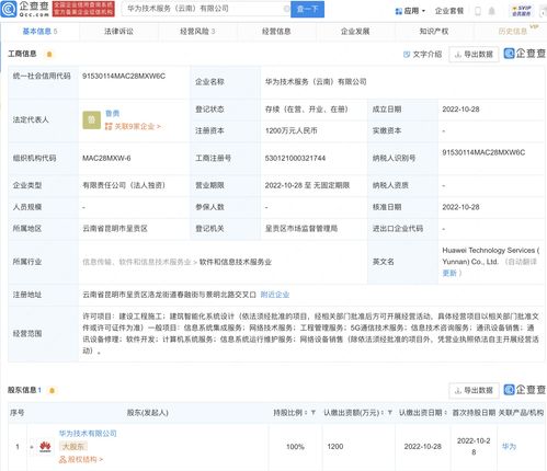 華為在云南設立子公司 深化5G通信與計算機系統服務布局